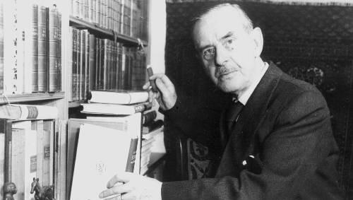 Thomas Mann auf einem Bild aus dem Jahr 1955. Thomas Mann auf einem Bild aus dem Jahr 1955.