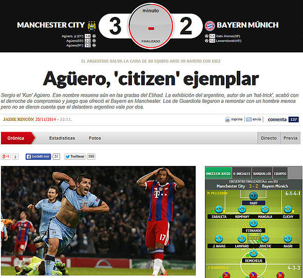Marca (Spanien): Aguero, der Muster-Citizen
