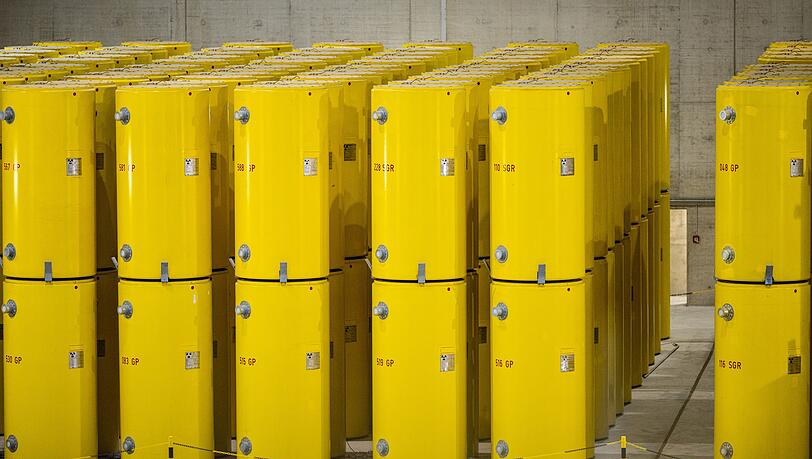 Im Zwischenlager Ahaus sollen die Abfälle landen. (Archivbild) Im Zwischenlager Ahaus sollen die Abfälle landen. (Archivbild)