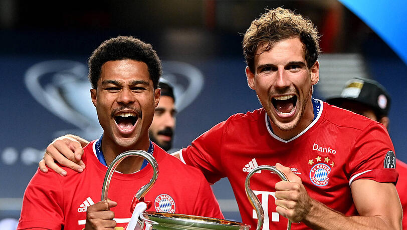 2020 gewann Leon Goretzka (r.) mit dem FC Bayern die Champions League. Am Samstag könnte der Ex-Bayern-Star der Stadt München einen weiteren Erfolg einfahren. 2020 gewann Leon Goretzka (r.) mit dem FC Bayern die Champions League. Am Samstag könnte der Ex-Bayern-Star der Stadt München einen weiteren Erfolg einfahren.