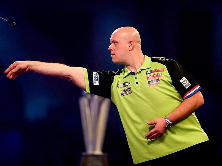 Michael van Gerwen hatte zuvor noch nie ein Major-Finale gegen Wright verloren.