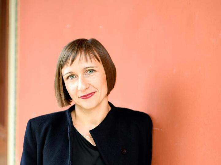 Die deutsche Autorin Katja Schönherr hat die Jury zum Lachen gebracht.
