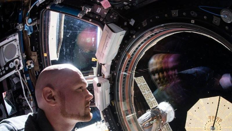 Alexander Gerst in der Internationalen Raumstation ISS - wenige Tage vor seiner Rückkehr zur Erde. Alexander Gerst in der Internationalen Raumstation ISS - wenige Tage vor seiner Rückkehr zur Erde.