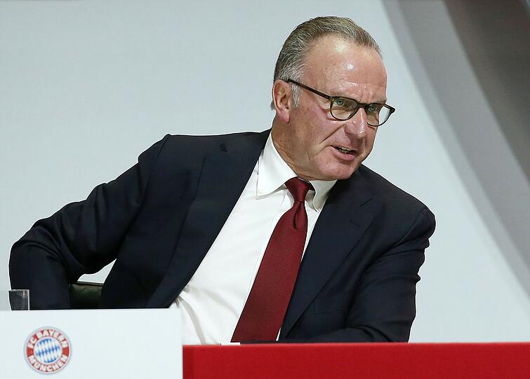 Bayern-Vorstandsboss Karl-Heinz Rummenigge während der Jahreshauptversammlung.