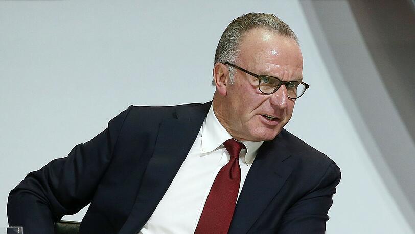 Bayern-Vorstandsboss Karl-Heinz Rummenigge während der Jahreshauptversammlung. Bayern-Vorstandsboss Karl-Heinz Rummenigge während der Jahreshauptversammlung.