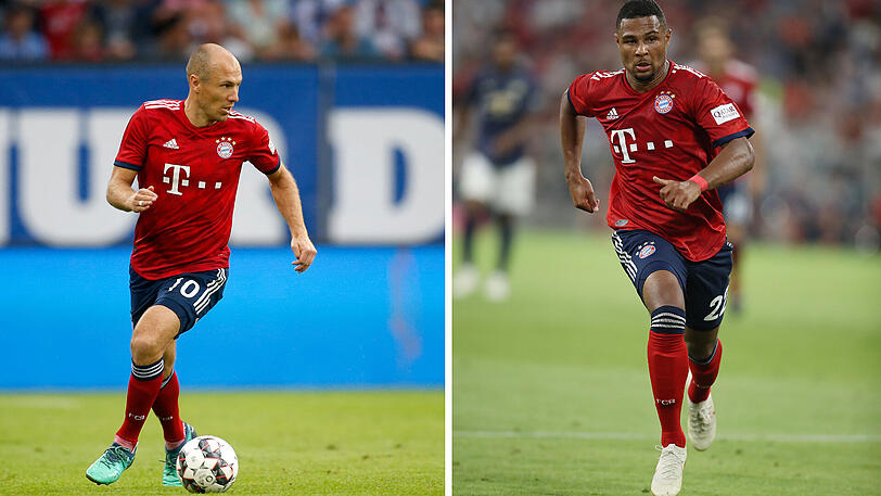Arjen Robben und Serge Gnabry.
