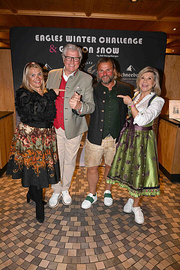 Marianne und Michael Hartl mit Adi Hengstberger und Frau Daniela