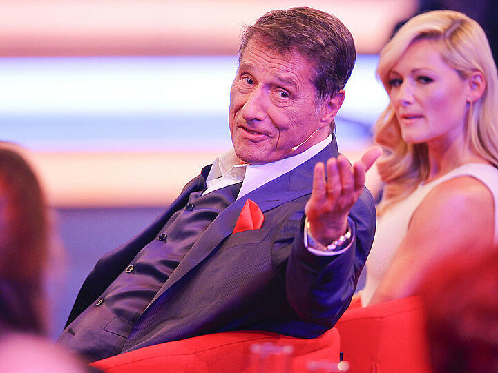 Udo Jürgens und Helene Fischer bei der ZDF-Gala zu seinem 80. Geburtstag