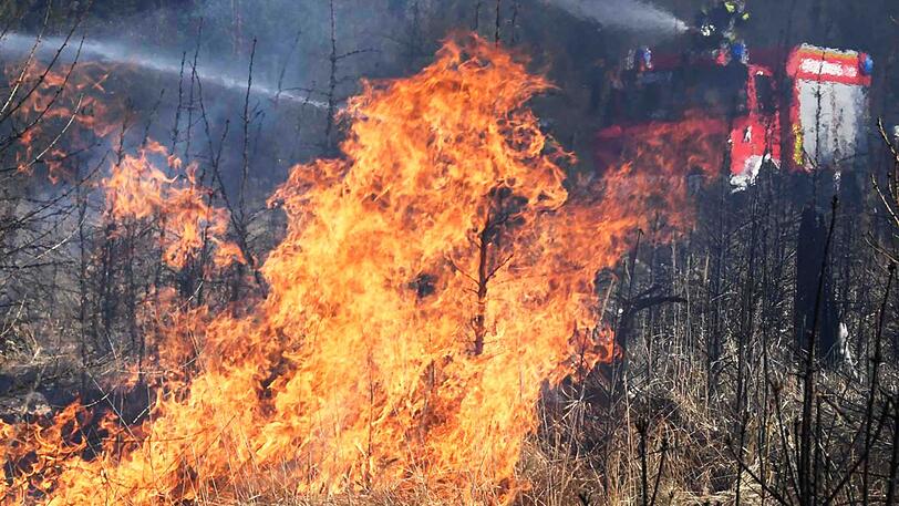 Erneut brannten am Karfreitag zwei Waldstücke im Münchner Osten....