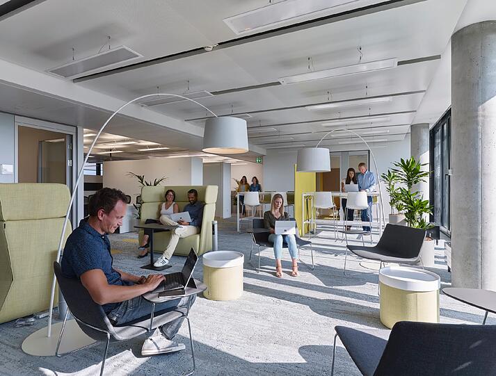 Der Converse Workspace in der neuen Microsoft-Unternehmenszentrale in Schwabing