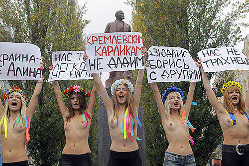 Diesen Ukrainerinnen ist die Aufmerksamkeit gewiss