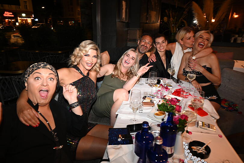 Verena Kerth hatte einen Party-Tisch mit TV-Prominenz