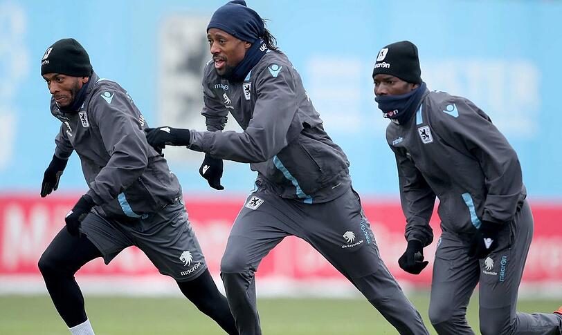 Direkt mit im Training dabei: Die Neulöwen