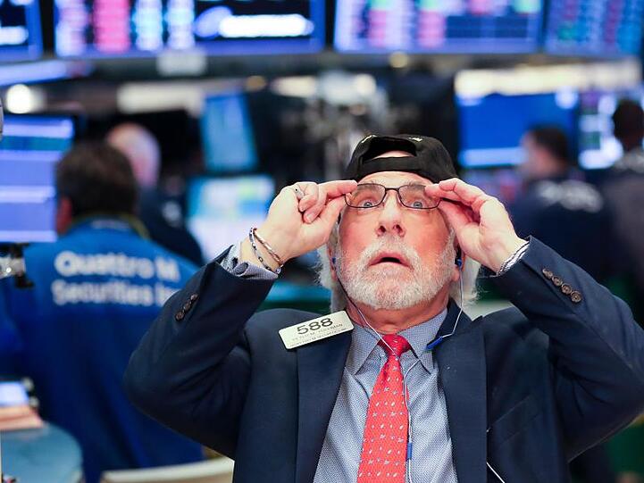 Ein Händler an der Wall Street.
