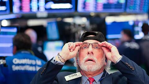 Ein Händler an der Wall Street.