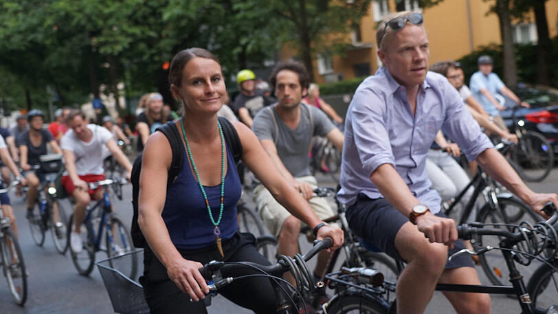 Am Samstag gehörte München wieder den Radfahrern. Die Bilder der diesjährigen Radlnacht.