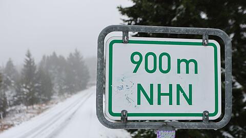 Ab einer Höhe von 400 bis 600 Meter kann es schneien.