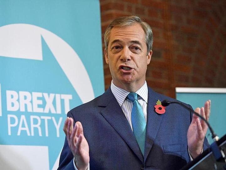 Nigel Farage, Vorsitzender der Brexit-Partei, lehnt einen Deal mit der EU ab.