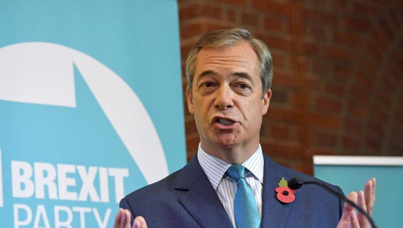 Nigel Farage, Vorsitzender der Brexit-Partei, lehnt einen Deal mit der EU ab. Nigel Farage, Vorsitzender der Brexit-Partei, lehnt einen Deal mit der EU ab.