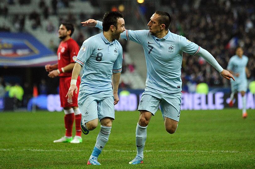 Franck Ribéry spielte in der Gruppe I mit Frankreich gegen Georgien. Beim  3:1-Sieg für Frankreich sorgte  Ribery in der 78. Minute höchstpersönlich für den Treffer zum 3:0.