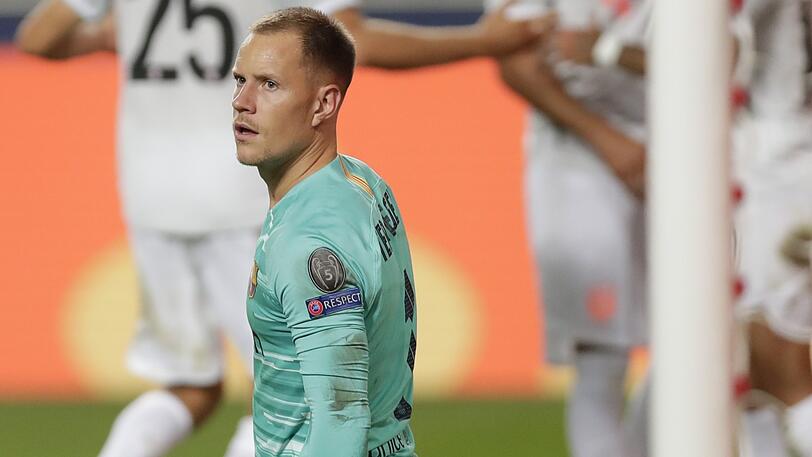 Mehr als bedient: Barcelonas Torhüter Marc-André ter Stegen beim 2:8-Debakel gegen die Bayern.