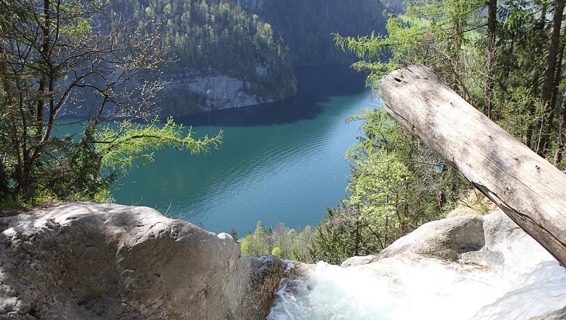 Die Gumpe am Königsbach-Wasserfall bei Schönau am Königssee.  (Archivbild)