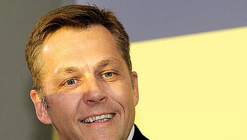 Bester Laune: Postbank-Chef Wolfgang Klein Bester Laune: Postbank-Chef Wolfgang Klein