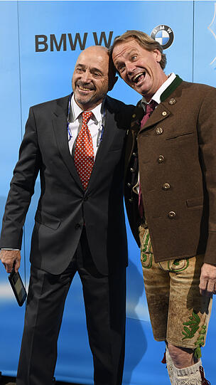 Hatten viel Spaß: Christian Neureuther (l) und Markus Wasmeier.