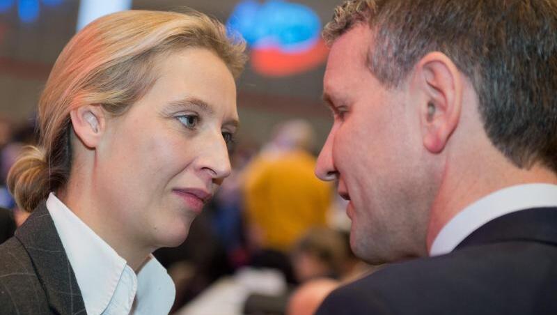 Alice Weidel und Björn Höcke bei einem Bundesparteitag der AfD.