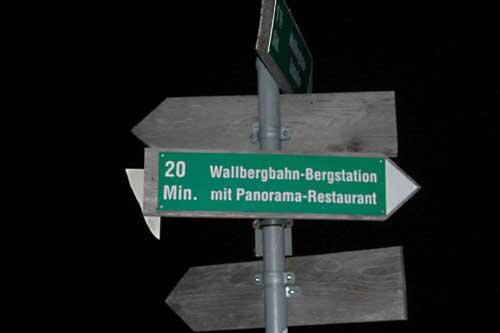 Nächtliche Odyssee am Wallberg.
