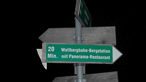 Nächtliche Odyssee am Wallberg. Nächtliche Odyssee am Wallberg.