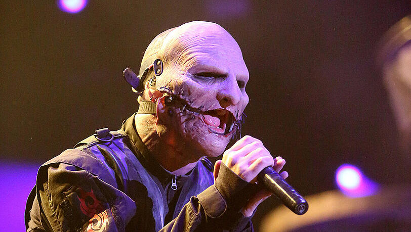Slipknot-Frontmann Corey Taylor bei einem Konzert im Jahr 2014 Slipknot-Frontmann Corey Taylor bei einem Konzert im Jahr 2014