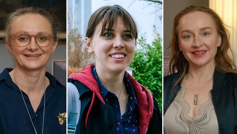 "So haben wir dich nicht erzogen" mit (v.l.): Gerti Drassl als Inka, Alina Schaller als Tochter Hedwig und Brigitte Hobmeier als Inkas Partnerin Balbina.