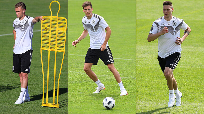 Hoffnungsträger beim DFB: Joshua Kimmich, Leon Goretzka und Niklas Süle (von links).
