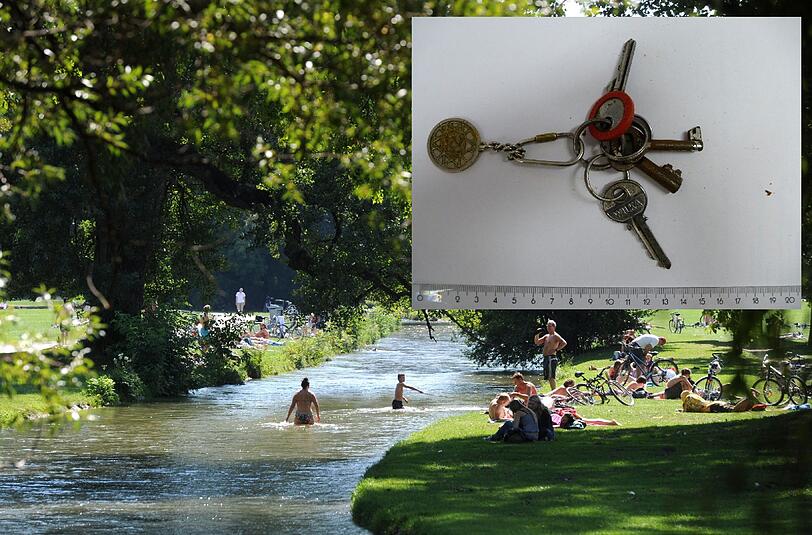 Der im Eisbach ertrunkene Mann trug einen Schlüsselbund bei sich.
