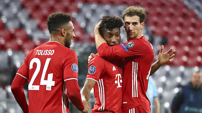 Corentin Tolisso, Kingsley Coman und Leon Goretzka schossen die Bayern zum Erfolg über Atlético.