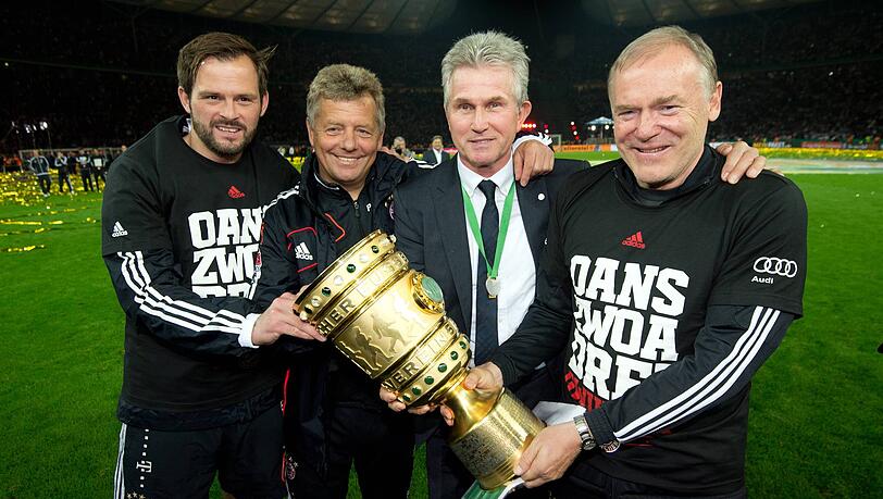 Gewannen zusammen das Triple 2013: Toni Tapalovic (links) und Jupp Heynckes.