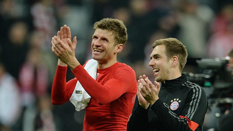 Sie wollen auch in Porto was zu lachen haben: Die Bayern-Stars Thomas Müller (l.) und Philipp Lahm. Sie wollen auch in Porto was zu lachen haben: Die Bayern-Stars Thomas Müller (l.) und Philipp Lahm.