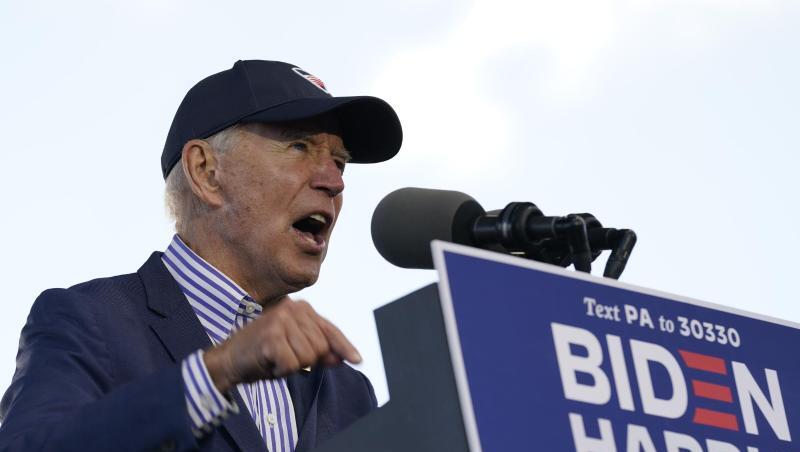 Joe Biden bei einer Wahlveranstaltung im texanischen Dallas.