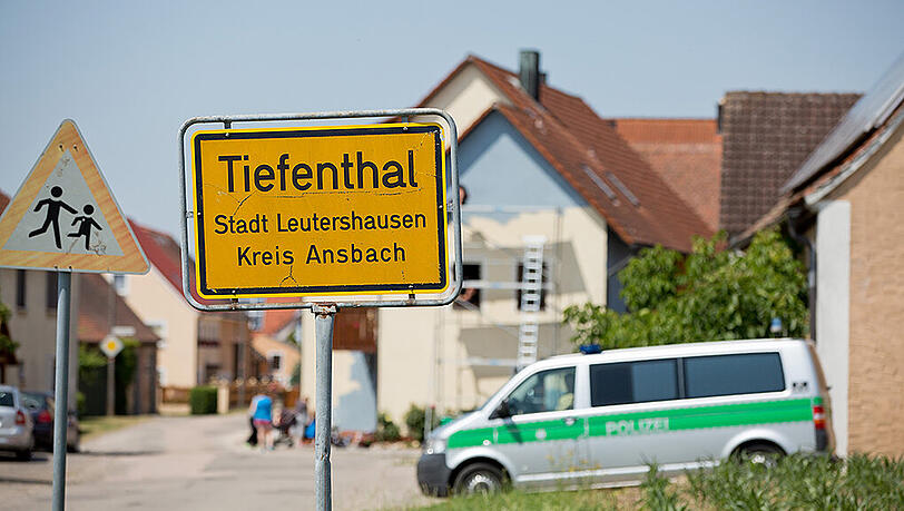 Tiefenthal im Landkreis Ansbach. Hier hat der Amokläufer sein erstes Opfer erschossen. Tiefenthal im Landkreis Ansbach. Hier hat der Amokläufer sein erstes Opfer erschossen.