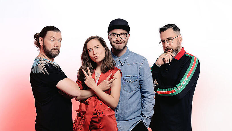 "The Voice of Germany": Die Juroren Rea Garvey, Alice Merton, Mark Forster und Sido "The Voice of Germany": Die Juroren Rea Garvey, Alice Merton, Mark Forster und Sido