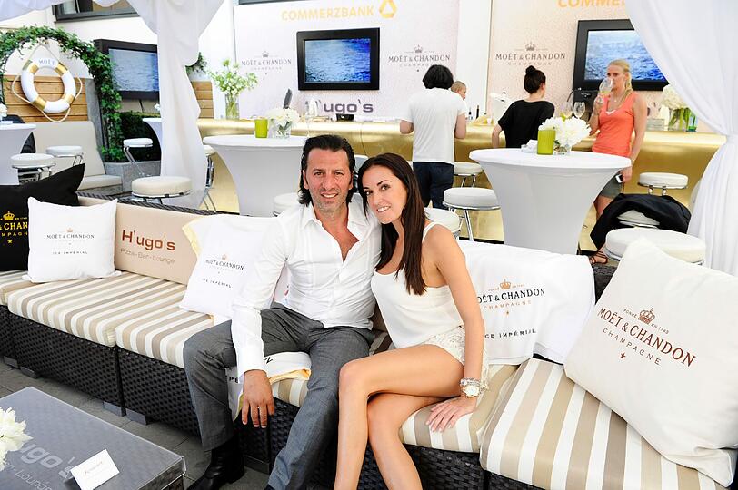 Ugo Crocamo und seine schöne Freundin Melanie Fischer.