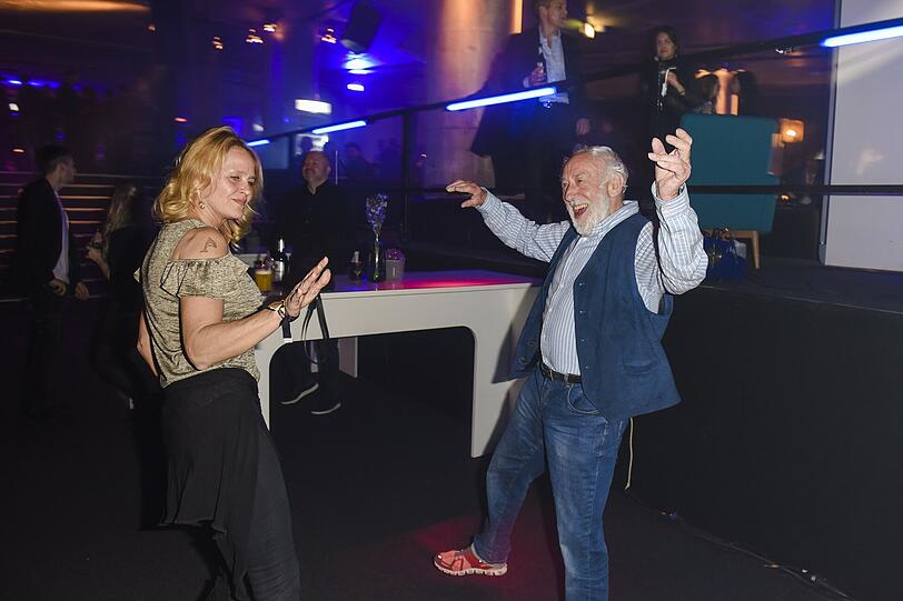 Dieter Hallervorden tanzt mit Freundin Christiane Zander