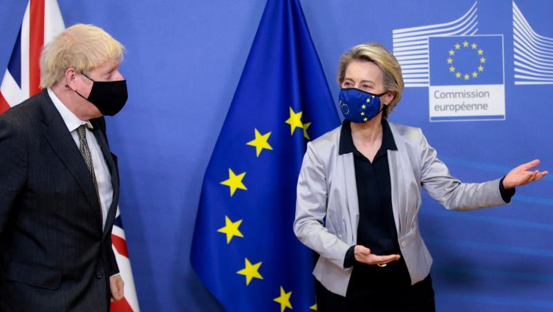 Hier gehts lang: EU-Kommisonschefin Ursula von der Leyen zeigt Boris Johnson wo es langgeht.