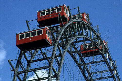 Wien: Riesenrad im Prater, Foto: H.W. Rodrian
