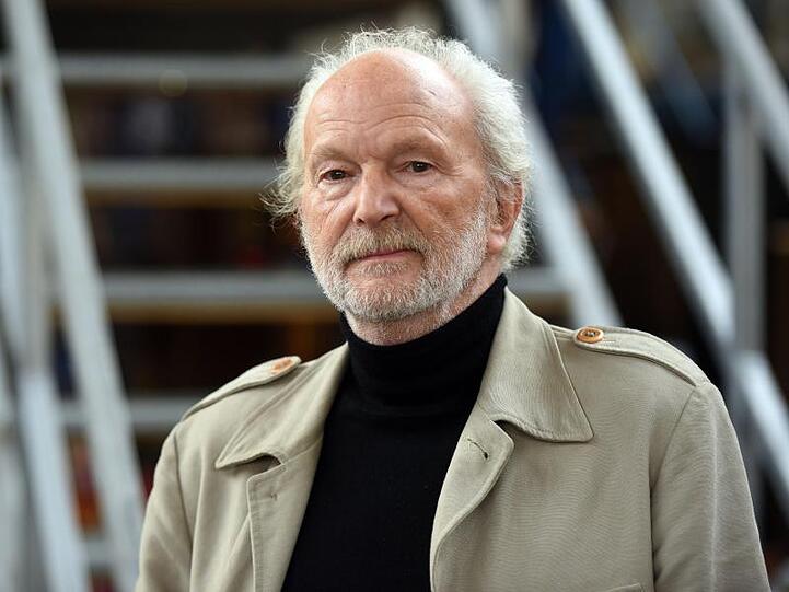 Schauspieler Michael Gwisdek bei den Dreharbeiten zum Kinofilm "Kundschafter des Friedens".