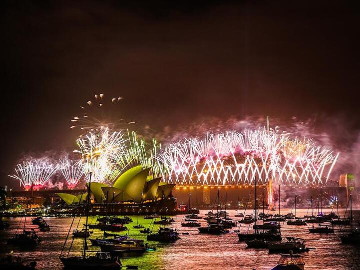 Feuerwerk in Sydney.