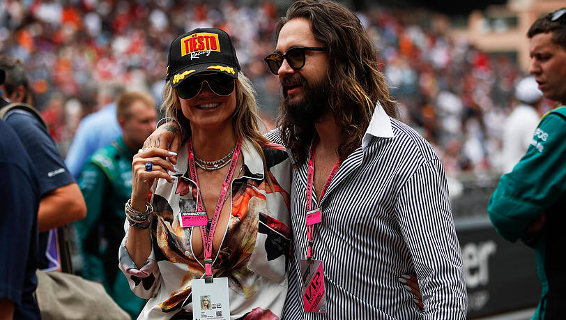 Hingucker: Heidi Klum mit Tom Kaulitz beim Großen Preis von Monaco