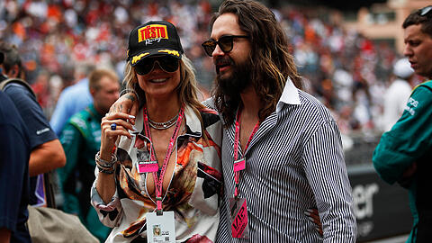 Hingucker: Heidi Klum mit Tom Kaulitz beim Großen Preis von Monaco
