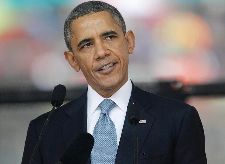 US-Präsident Barack Obama bei seiner Rede.